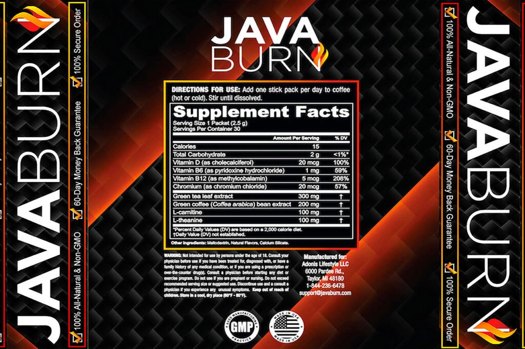 label-javaburn-supplement-facts